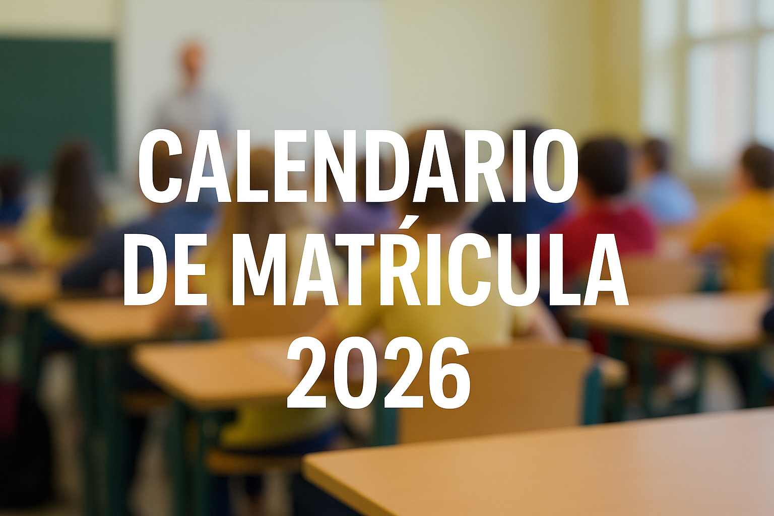 Calendario matrículas por SAE